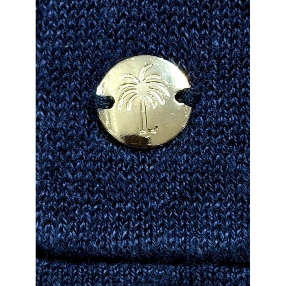 Lilly Pulitzer Womens Linen Sweater Hoodie Sz S Preppy Coastal Old Money Resort - Picture 5 of 7